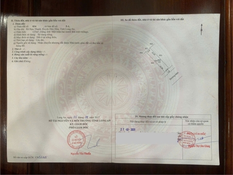 Đất nền góc đường Hồng Phúc xã Đức Hòa, tỉnh Tây Nhinh