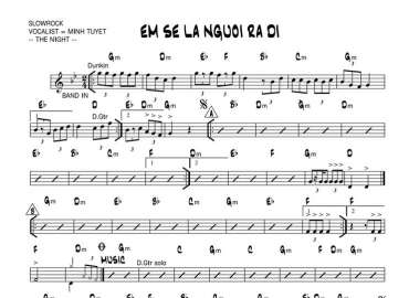 Em Sẽ Là Người Ra Đi sheet nhạc đệm