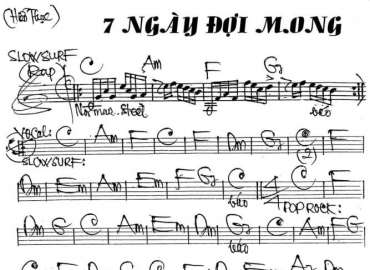 Bảy Ngày Đợi Mong sheet nhạc đệm