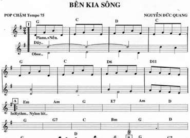 Bên Kia Sông sheet nhạc đệm
