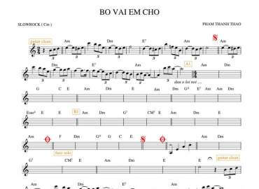 Bờ Vai Em Chờ sheet nhạc đệm