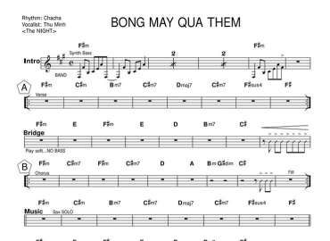 Bóng Mây Qua Thềm sheet nhạc đệm