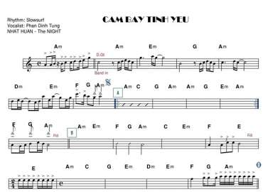 Cạm Bẫy Tình Yêu sheet nhạc đệm