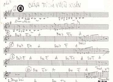 Cánh Bướm Vườn Xuân sheet nhạc đệm