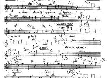 Câu Chuyện Tình Tôi sheet nhạc đệm