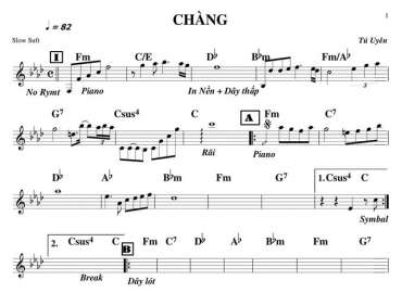 Chàng sheet nhạc đệm