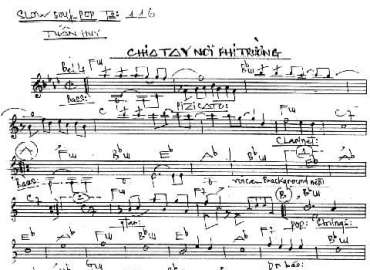 Chia Tay Nơi Phi Trường sheet nhạc đệm