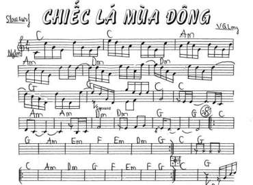 Chiếc Lá Mùa Đông sheet nhạc đệm
