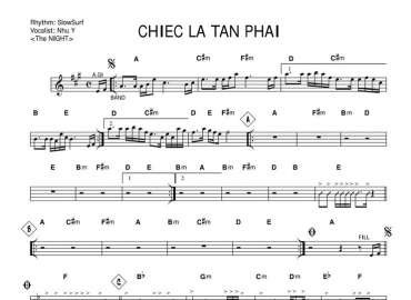 Chiếc Lá Tàn Phai sheet nhạc đệm