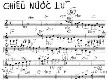 Chiều Nước Lũ sheet nhạc đệm