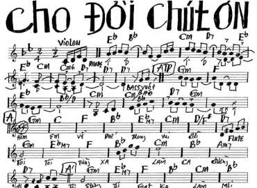 Cho Đời Chút Ơn sheet nhạc đệm