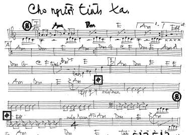 Cho Người Tình Xa sheet nhạc đệm