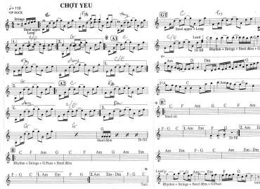 Chợt Yêu sheet nhạc đệm