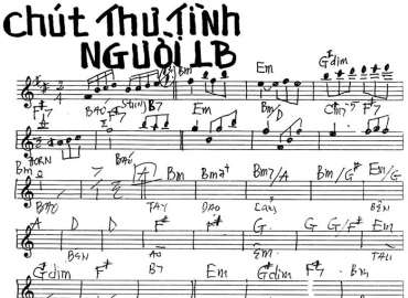 Chút Thư Tình Người Lính Biển sheet nhạc đệm