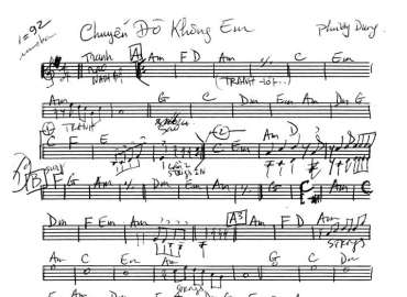 Chuyến Đò Không Em sheet nhạc đệm