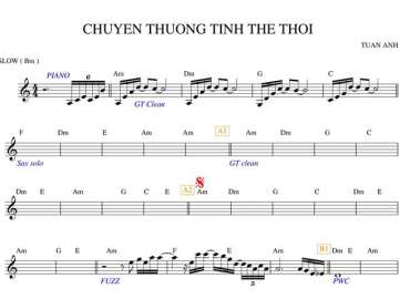 Chuyện Thường Tình Thế Thôi sheet nhạc đệm