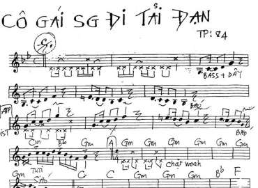 Cô Gái Sài Gòn Đi Tải Đạn sheet nhạc đệm