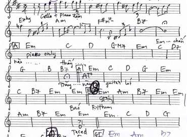 Cõi Vắng sheet nhạc đệm