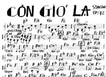 Cơn Gió Lạ sheet nhạc đệm
