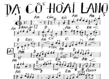 Dạ Cổ Hoài Lang sheet nhạc đệm