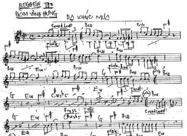 Dạ Khúc Mưa sheet nhạc đệm
