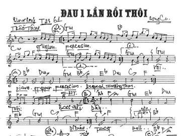 Đau Một Lần Rồi Thôi sheet nhạc đệm