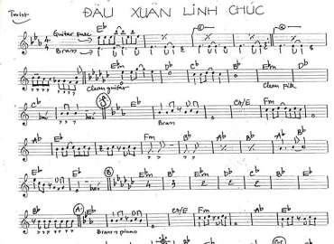 Đầu Xuân Linh Chúc sheet nhạc đệm