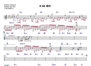 Dấu Yêu sheet nhạc đệm