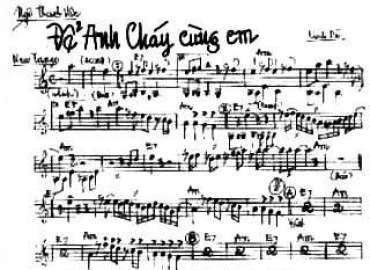 Để Anh Cháy Cùng Em sheet nhạc đệm