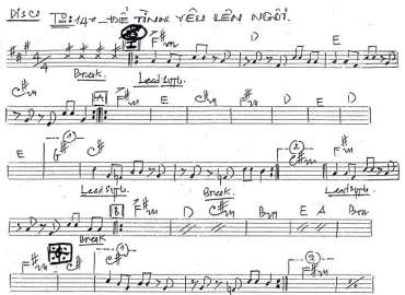 Để Tình Yêu Lên Ngôi sheet nhạc đệm