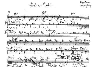 Đêm Buồn sheet nhạc đệm