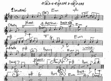 Đêm Định Mệnh sheet nhạc đệm