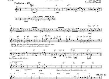 Đêm Đô Thị sheet nhạc đệm