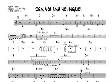 Đến Với Anh Hỡi Người sheet nhạc đệm