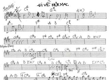 Đi Về Nơi Xa sheet nhạc đệm