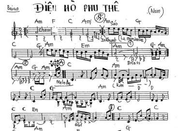 Điệu Hò Phu Thê sheet nhạc đệm