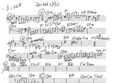 Đính Ước sheet nhạc đệm