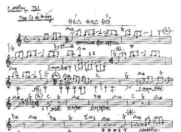 Đóa Hoa Đồi sheet nhạc đệm