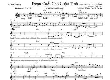 Đoạn Cuối Cho Cuộc Tình sheet nhạc đệm