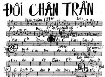 Đôi Chân Trần sheet nhạc đệm