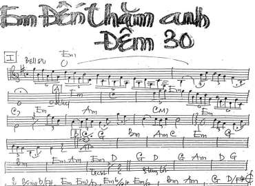Em Đến Thăm Anh Đêm 30 sheet nhạc đệm