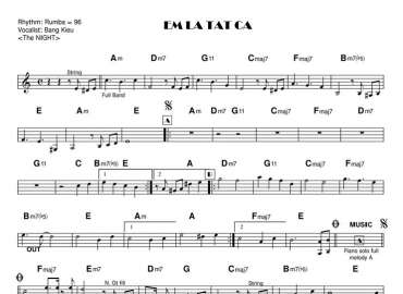 Em Là Tất Cả sheet nhạc đệm