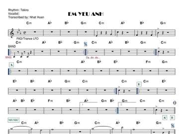 Em Yêu Anh sheet nhạc đệm