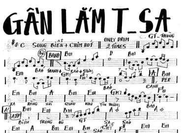 Gần Lắm Trường Sa sheet nhạc đệm