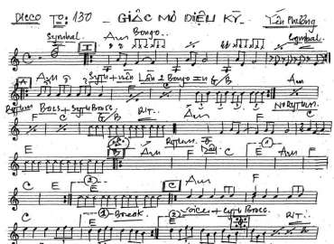 Giấc Mơ Diệu Kì sheet nhạc đệm