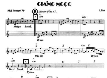 Giáng Ngọc sheet nhạc đệm