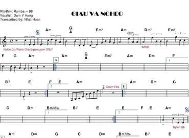 Giàu Và Nghèo sheet nhạc đệm