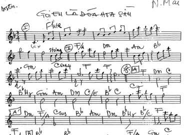 Gọi Em Là Đóa Hoa Sầu sheet nhạc đệm