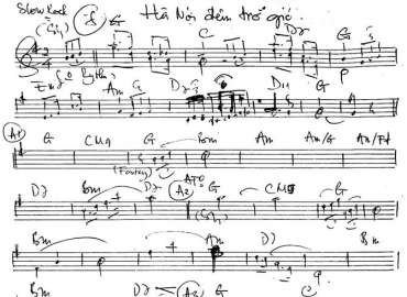 Hà Nội Đêm Trở Gió sheet nhạc đệm