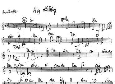 Hạ Thương sheet nhạc đệm